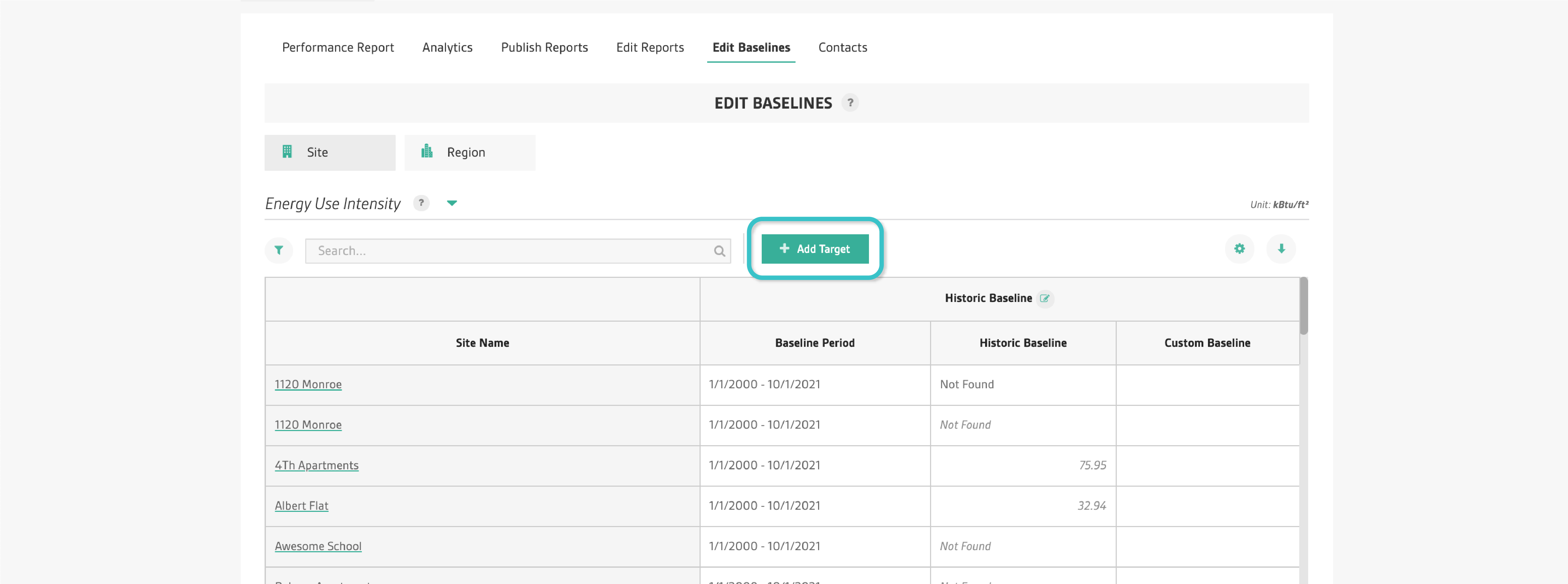 Add New Site Modal