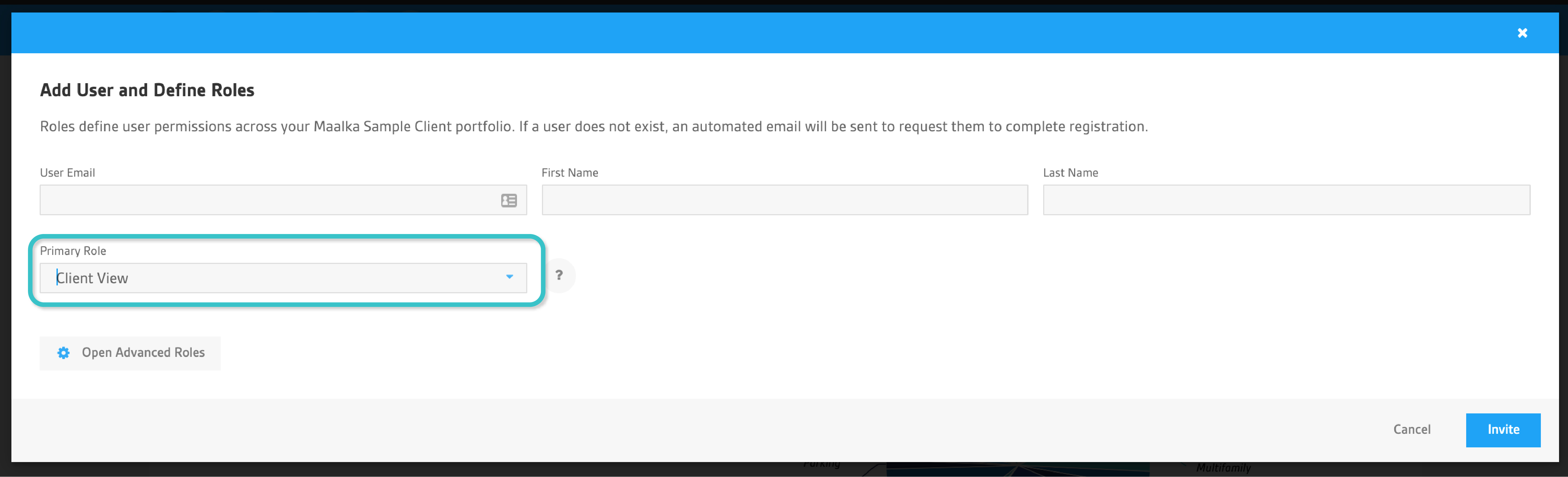 Add New Site Modal