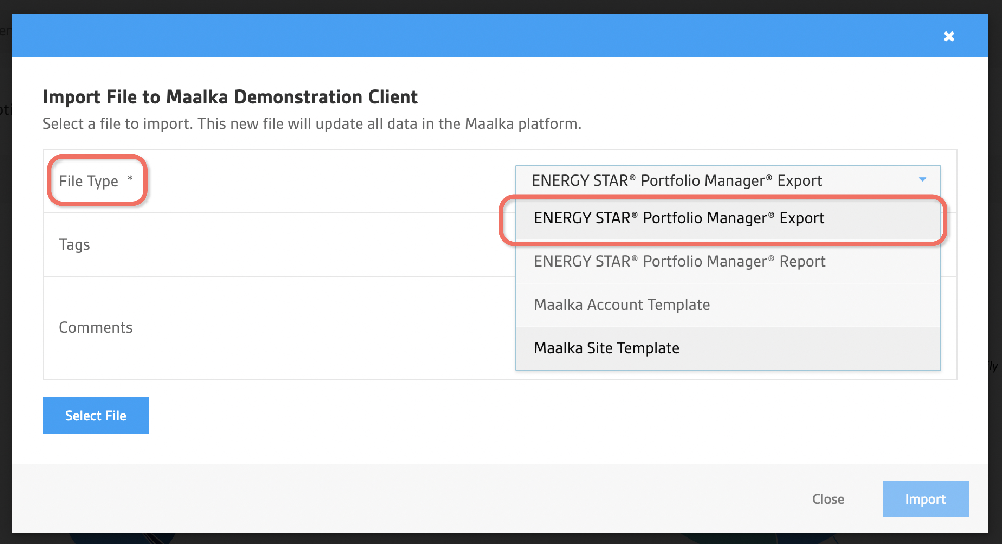 Add New Site Modal