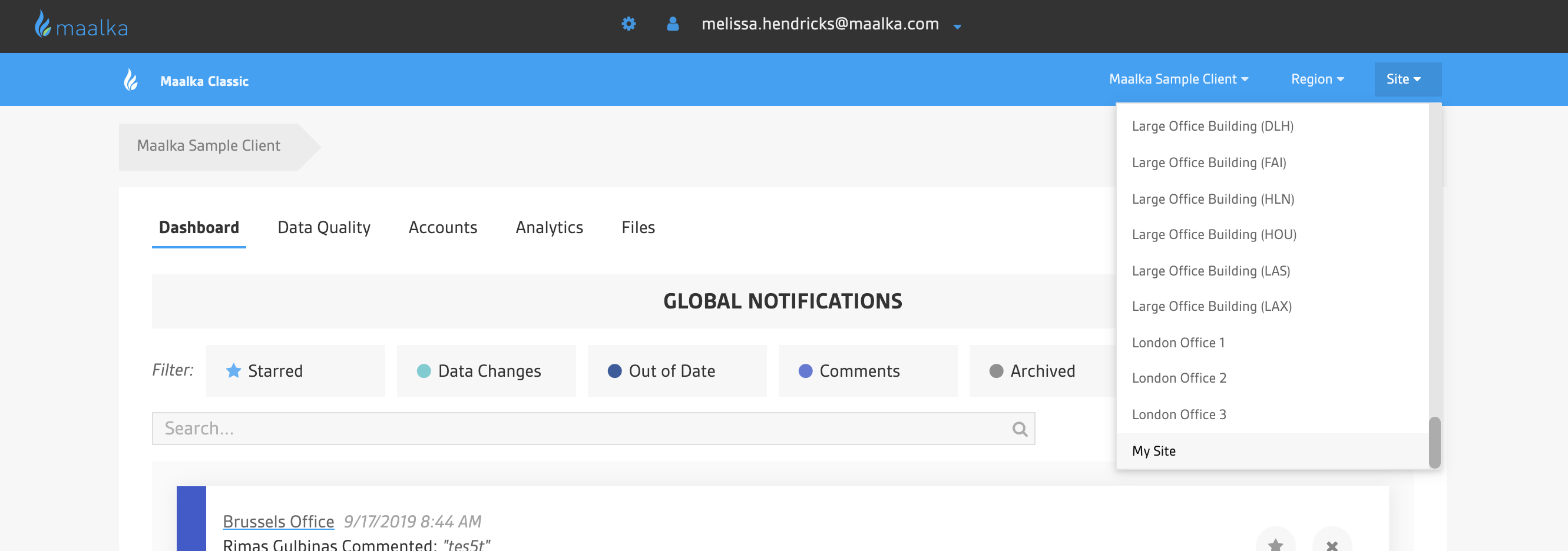 Add New Site Modal