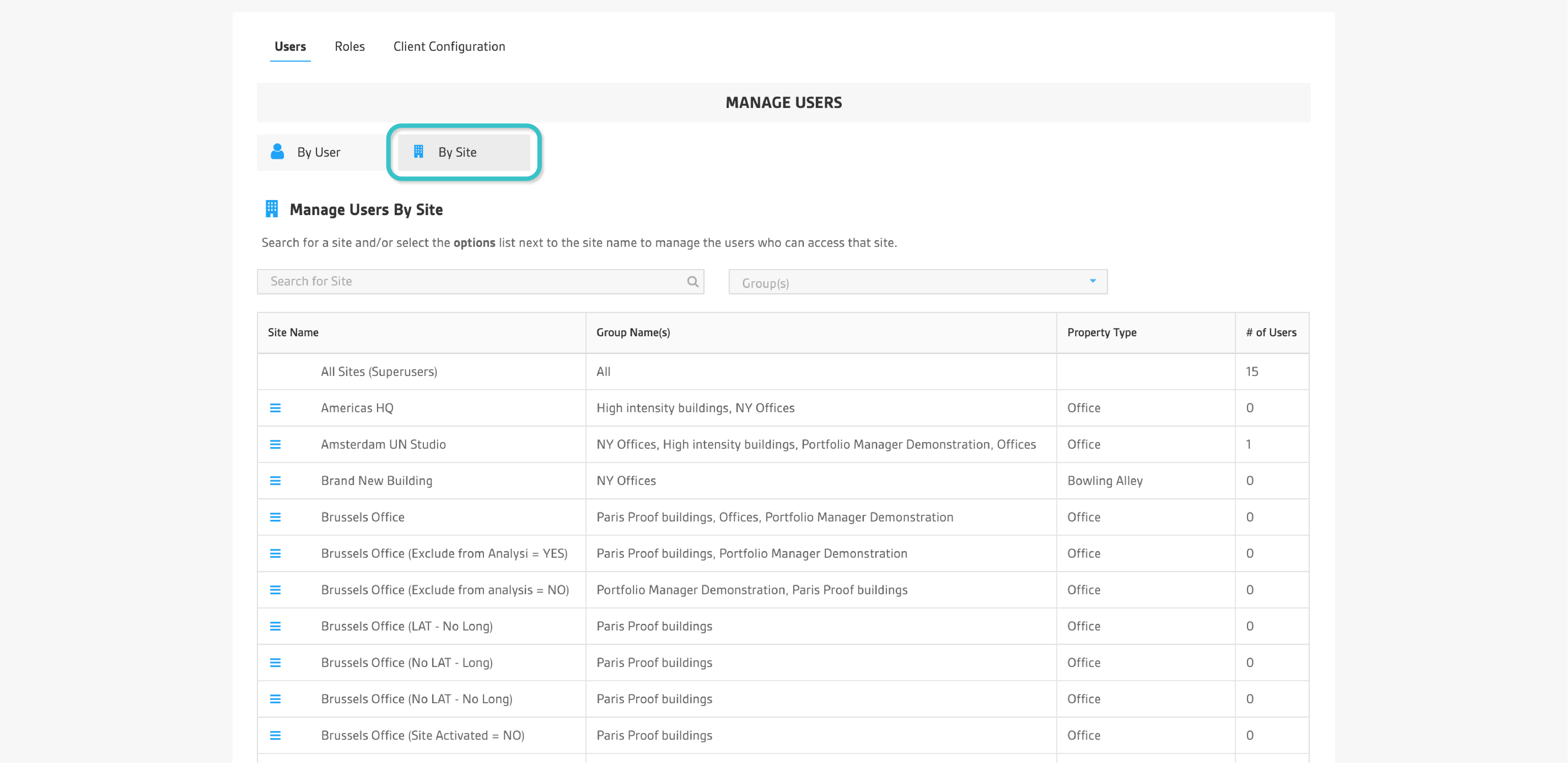 Add New Site Modal