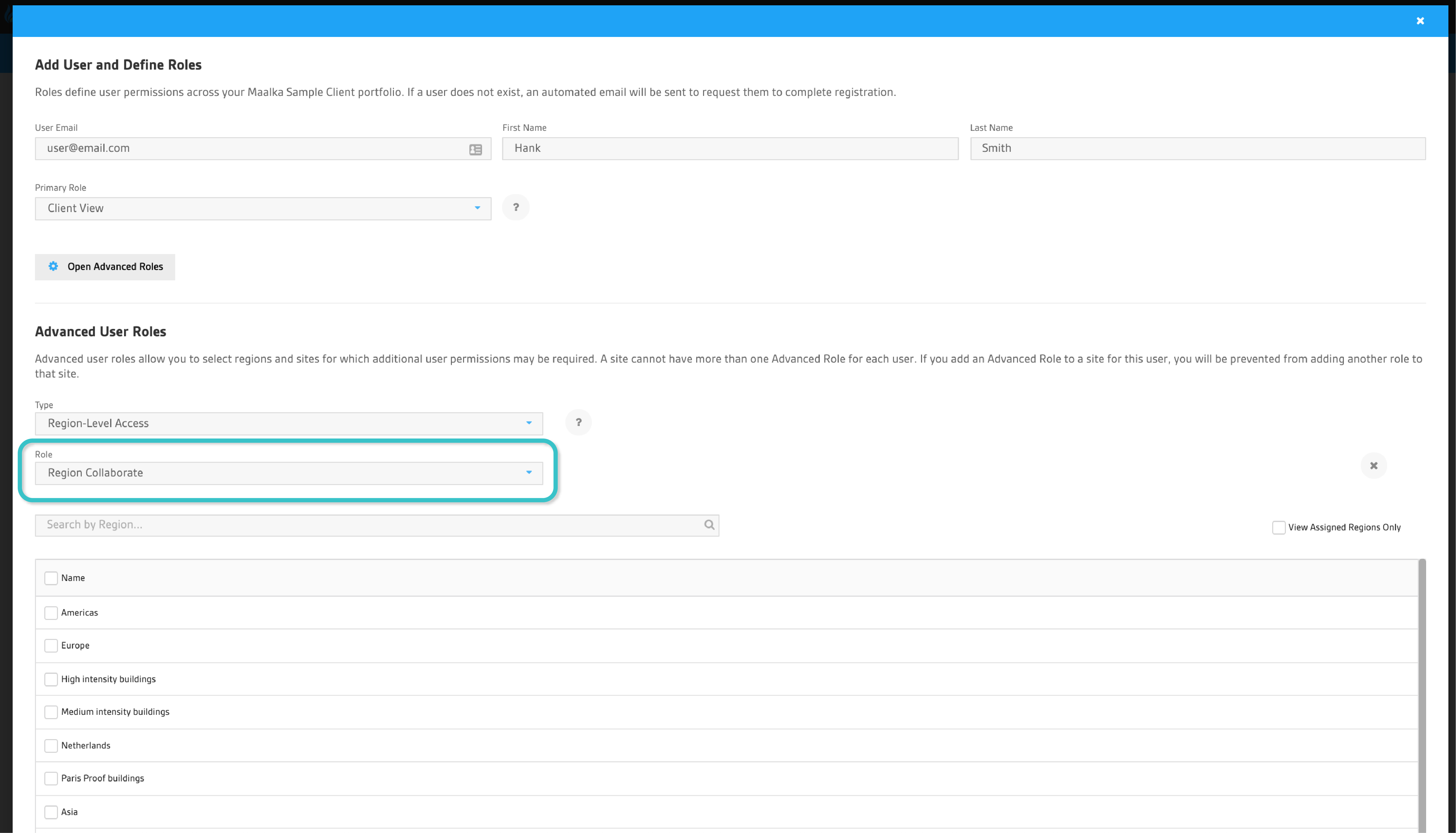 Add New Site Modal