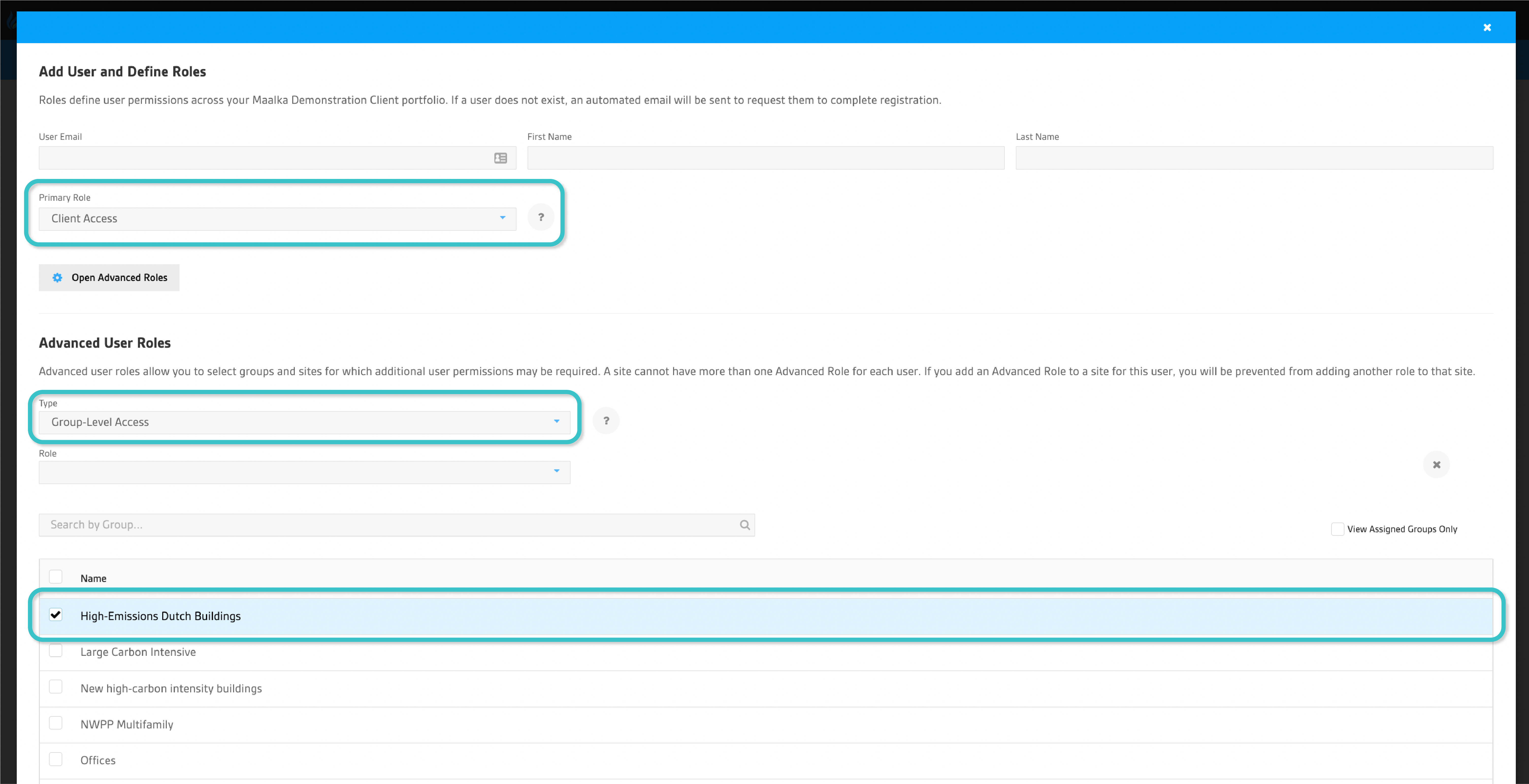 Add New Site Modal