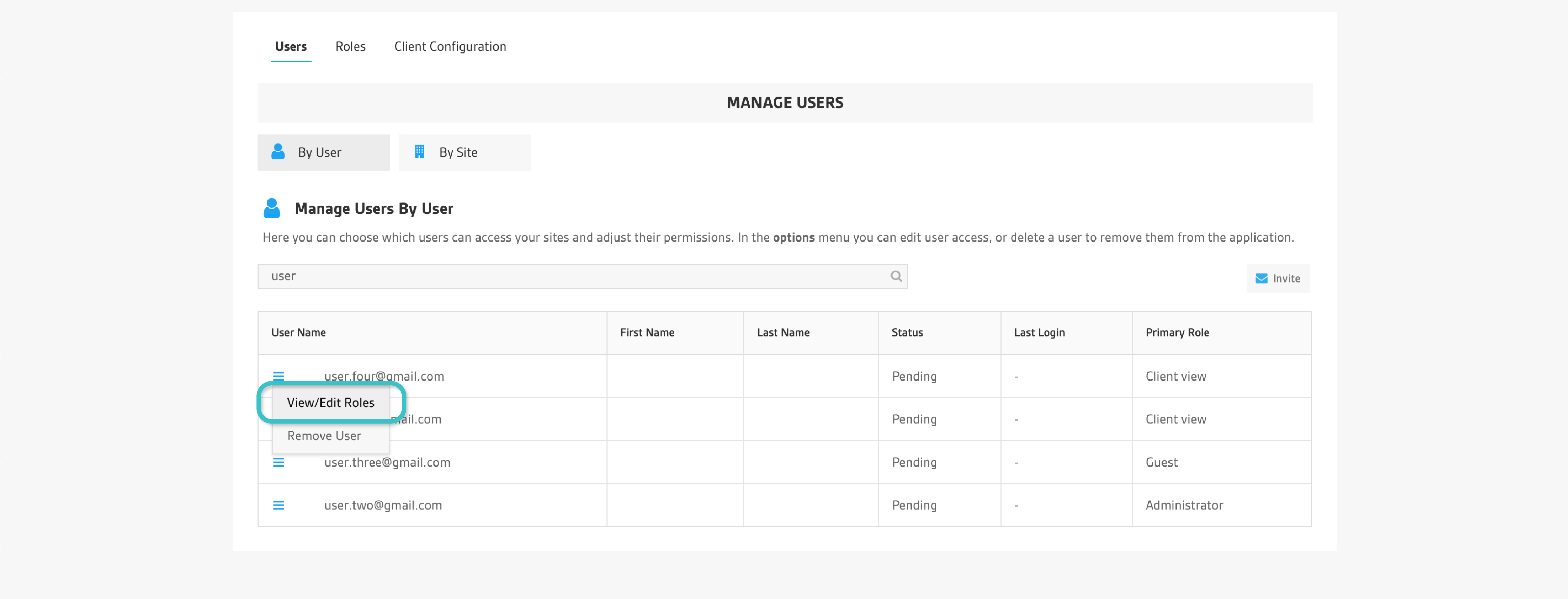 Add New Site Modal